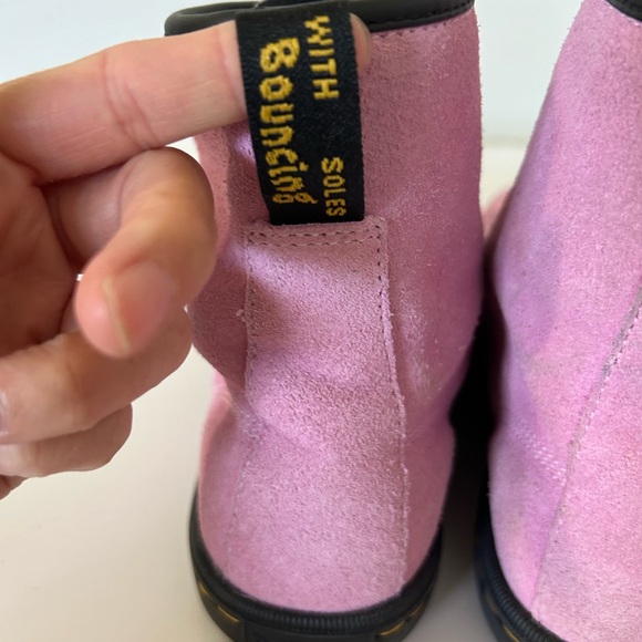Dr. Martens Women’s Sheridan Pink Suede Lace Up Boots. Size 11. - Picture 8 of 13